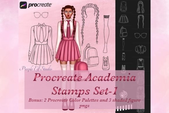 Academia Procreate Stamps: Elevate Your Digital Sketches