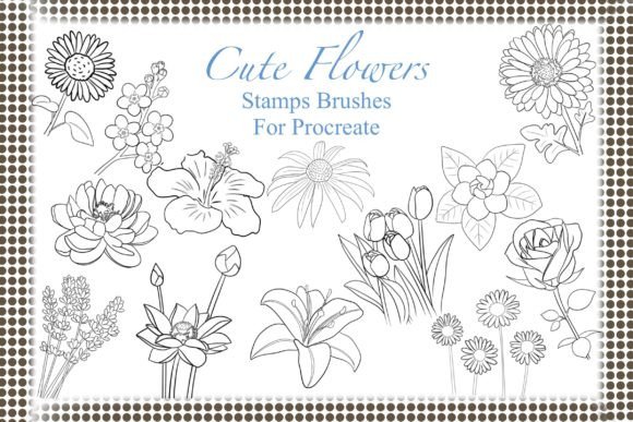 Designing with Delight: A Guide to Cute Flowers Stamps Brushes