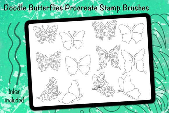 Doodle Butterflies Procreate Stamps: A Creative Toolkit