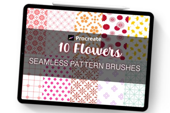 Elevate Your Digital Canvas with Procreate Flower Seamless Pattern Brushes