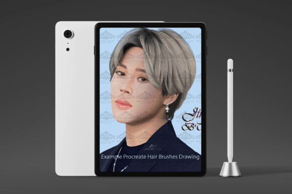 Elevate Your Digital Illustrations with 21 iPad Hair Brushes for Procreate
