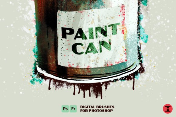 Paint Can Photoshop Brushes: Your Toolkit for Authentic Texture