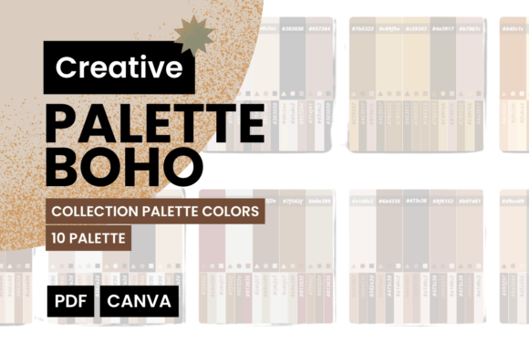 PALETTE BOHO - 10 Combinations Colors: Your Shortcut to Cohesive Design