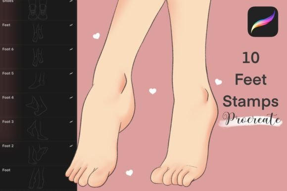 Procreate Feet Stamps: A Practical Solution for Character Design
