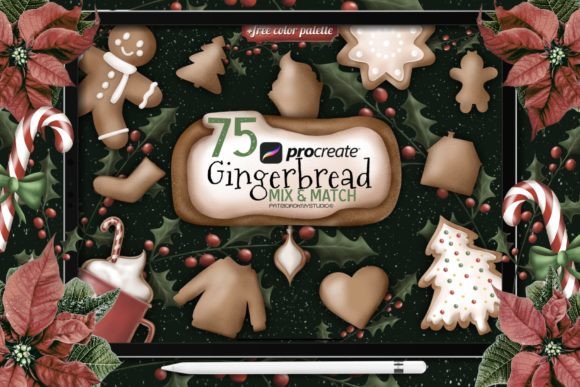 Procreate Gingerbread Creator Brushes: Your Holiday Design Toolkit