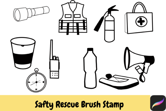 Safety Rescue Procreate Brush Stamps: Your Creative Toolkit