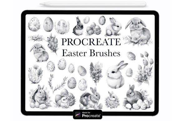 Spring Creativity Unlocked: Using Procreate Easter Stamp Brushes