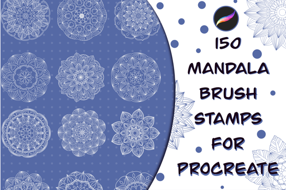 Unleash Your Creativity with 150 Mandala Brush Stamps for Procreate