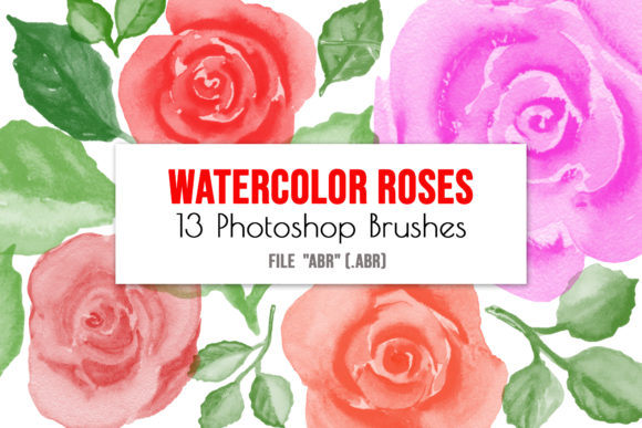 Watercolor Roses Photoshop Brushes: A Floral Design Resource